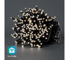 Nedis Weihnachtsbeleuchtung SmartLife / Lichterkette / WLAN / Warmweiß / 400 LEDs / 20,0 m / Android & iOS