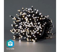 Nedis Weihnachtsbeleuchtung SmartLife / Lichterkette / WLAN / Warm- bis Kaltweiß / 400 LEDs / 20,0 m / Android & iOS
