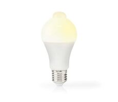 Nedis LED-Lampe E27 / A60 / 8,5 W / 806 lm / 3000 K / Weiß / Retro-Stil / Mattiert / Bewegungserkennung / 1 Stk.