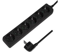 LogiLink LPS238B schwarz / Verlängerungskabel 230V / 1,5m / 6 Steckdosen