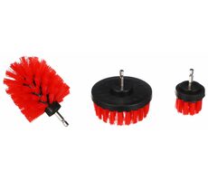 SIXTOL CAR DETAILING DRILL BRUSH 3 MEDIUM / Bohrerbürsten-Set für die Autoreinigung / 3-tlg 