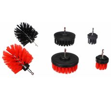 SIXTOL CAR DETAILING DRILL BRUSH 6 / Bohrerbürsten-Set für die Autoreinigung / 6-tlg 