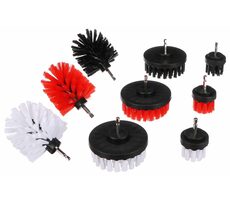 SIXTOL CAR DETAILING DRILL BRUSH 9 / Bohrerbürsten-Set für die Autoreinigung / 9-tlg 