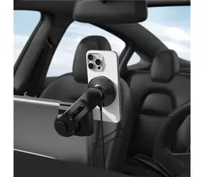 Spigen TESLA TapLock MagSafe Car Mount Charger schwarz / kabelloses Ladegerät / Autotelefonhalterung