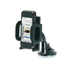 Unverpackt - CellularLine Crab Universalhalterung mit Saugnapf für Handys und Smartphones / flexibler Arm / unverpackt