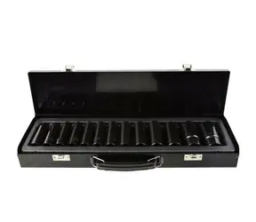 GEKO Schlagschrauber-Steckschlüsselsatz, 13-teilig / 1/2" 10-30 mm / Länge 78 mm 