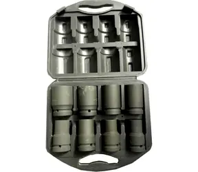 GEKO Steckschlüsselsatz 1" 8 Stück / 19-41 mm 