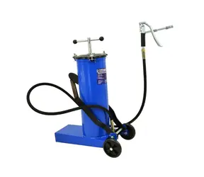 GEKO Luftpumpe für Schmierstoffe / Fassungsvermögen 6 l / Schlauch 1,8 m 