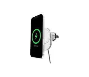 Belkin BOOST CHARGE Qi2 Magnethalterung mit Kfz-Ladefunktion, grau / 15 W
