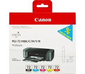 Canon Originalpatrone PGI-72 MBK CMYR / Multipack