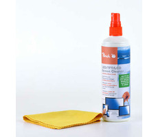 Peach PA104 Bildschirmreinigungsspray + Mikrofasertuch / 250 ml