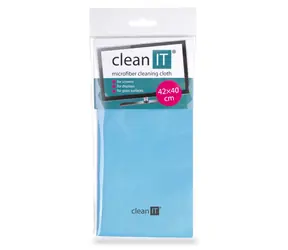 Clean IT Mikrofaser-Reinigungstuch (40x42cm) blau