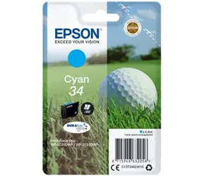Epson Singlepack Cyan 34 Durabite Ultra Ink azurová