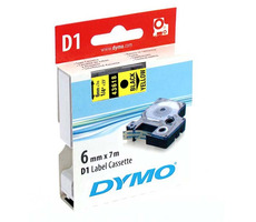 Dymo -Klebeband D1 6 mm x 7 m schwarz auf gelb