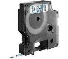 Dymo Klebeband D1 6 mm x 7 m schwarz auf transparent