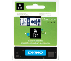 Dymo -Klebeband D1 12 mm x 7 m blau auf weiß