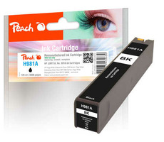 Peach wiederaufbereitete alternative Patrone HP 981A (J3M71A) schwarz / neuer Chip