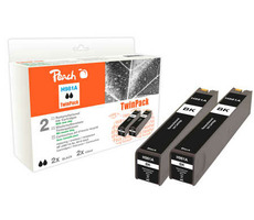 Peach wiederaufbereitete alternative Patrone HP 981A (J3M71A) TwinPack schwarz / neuer Chip
