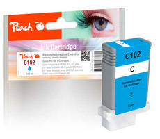 Peach wiederaufbereitete Alternativpatrone Canon PFI-102 (29952628) blau / 130 ml / neuer Chip