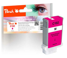 Peach wiederaufbereitete Alternativpatrone Canon PFI-102 (29952629) Magenta / 130 ml / neuer Chip