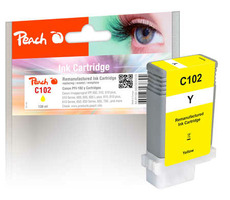 Peach wiederaufbereitete Alternativpatrone Canon PFI-102 (29952630) gelb / 130 ml / neuer Chip