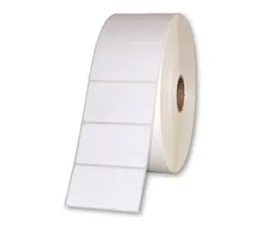 ZEBRA Z-Ultimate 3000T PE-Etiketten 57 x 32 mm (12 Rollen) / Rolle 127 mm / Rolle 25,4 mm / weiß glänzend / 2100 Stück / Packung 12 Rollen