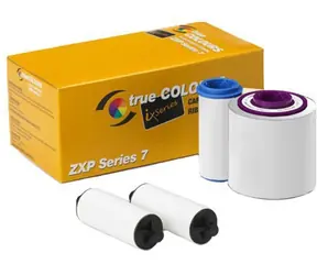 Weißes ZEBRA Ribbon-Band für ZXP7 (Druck von 4000 Karten)