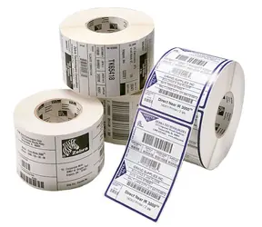 ZEBRA Z-Select 2000D Thermoetiketten 102 x 102 mm (4 Rollen) / Durchm. Rolle 200mm / Durchm. Hülsen 76 mm / 1432 Stück / 4 Rollen