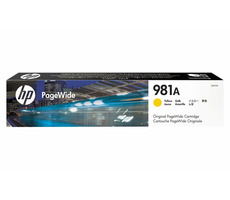 HP Original Tintenpatrone 981A gelb / für HP PageWide Enterprise Color 556dn & 556xh / 68,5ml