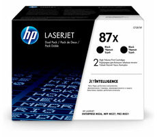 HP 87X Original Toner Doppelpack schwarz / für HP LaserJet Enterprise M501 & M506 & M527 / 18.000 Seiten