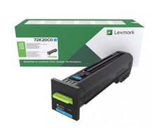 Lexmark 72K20C0 Mehrweg-Tonerkartusche blau / für Lexmark CS820 & CX860 / 8.000 Seiten