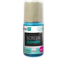 Clean IT Bildschirmreinigungslösung mit Tuch / 200 ml / 29x29 cm