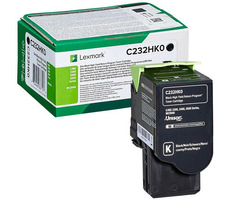 Lexmark C232HK0 HC Original-Rückgabetoner Schwarz / für C2525 & C2425 & C2535 & MC 2325 & MC 2425 & MS2535 / 3.000 Seiten