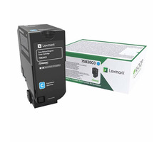 Lexmark 75B20C0 Mehrweg-Tonerkartusche blau / für Lexmark CS727de & CX727de & CS728de / 10.000 Seiten