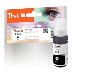 Peach C13T00P140 alternative Tinte schwarz / Epson EcoTank ET-2710 & EcoTank ET-2712 / 70 ml 