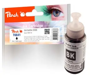 Peach T6641 alternative Tinte schwarz / für Epson L1455 & L605 & L655 & EcoTank ET-4550 & L1455 / 70 ml 