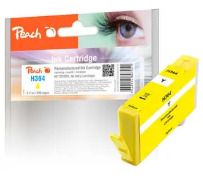 Peach 364 alternative Patrone gelb neuer Chip / HP Photosmart D5460 / 5,7 ml 