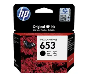 HP 653 Originalpatrone schwarz / für HP DeskJet PLUS Ink Advantage 6075 & 6475 / 6 ml 