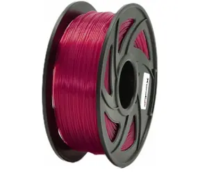 Xtendlan PETG-Filament transparent-rot / Schnur für 3D-Drucker / PETG / 1,75 mm / 1 kg 