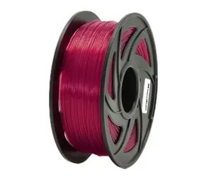 Xtendlan PLA-Filament transparent-rot / Schnur für 3D-Drucker / PLA / 1,75 mm / 1 kg 