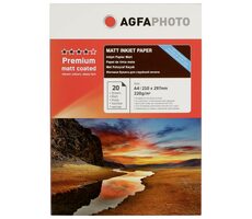 AGFAPHOTO Premium Double Side Matt-Coated 220g A4 20 Stück / Fotopapier / matt