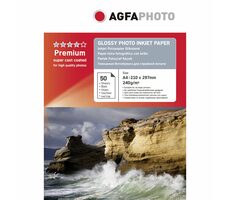 AGFAPHOTO Premium Photo Glossy Paper 240g A4 50 Stück / Fotopapier / glänzend