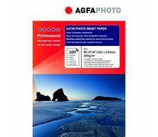 AGFAPHOTO Professional Fotopapier 260 g 10x15 cm (satiniert) 100 Stück / Fotopapier / satiniert