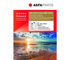 AGFAPHOTO Professional Fotopapier Hochglanz 260 g A4 20 Stück / Fotopapier / glänzend