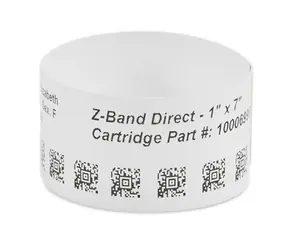 ZEBRA Kinderarmband Weiß 25,4 x 177,8 mm / PP / DT / Z-Band UltraSoft / Klebeverschluss / 250/Rolle / 6/Karton 