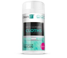 Clean IT Nassreinigungstücher für Bildschirme 100 Stk