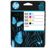 HP 934 + HP 935 Tintenpatrone 4er-Pack / für HP Officejet 6820 &Officejet Pro 6230 & Officejet Pro 6830 / 4X 400 Seiten
