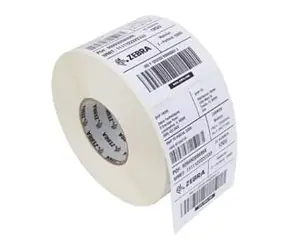 ZEBRA 8100T Cryocool PE-Etiketten 30 x 15 mm (1 Rolle) / Rolle 127 mm / Rolle 25,4 mm / weiß glänzend / 4430 Stück / Verpackung 1 Rolle