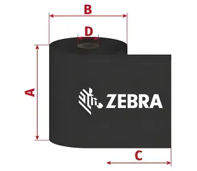 ZEBRA ZipShip 3200 / TTR-Farbband / Wachsharz / 110 mm / 300 m / 1 Stück