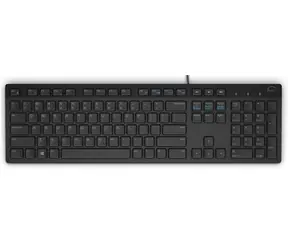 DELL KB-216 UK Schwarz / Multimedia-Tastatur / UK / IR / QWERTY / USB